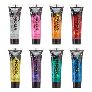 Moon Glitter chunky glitter geeli eri värejä