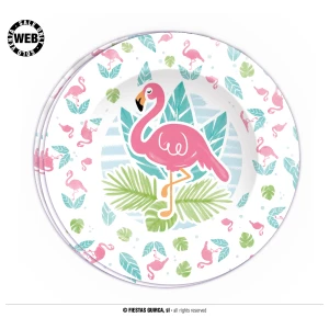 Pahvilautanen flamingo 8kpl