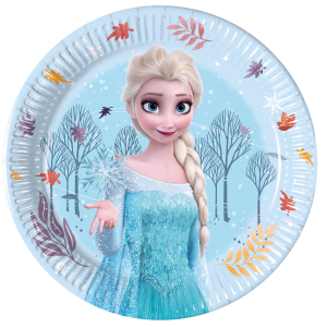 Pahvilautanen Frozen 20cm 8kpl