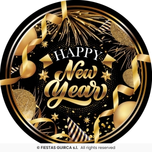 Pahvilautanen Happy new year 6kpl
