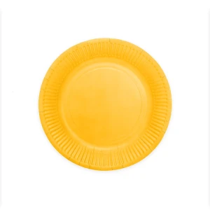 Pahvilautanen keltainen 23cm 8kpl