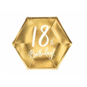 ​Pahvilautanen kulta 18th Birthday 6kpl