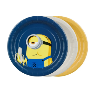 Pahvilautanen Minions 18cm 6kpl