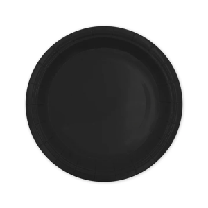 Pahvilautanen musta 18cm 6kpl