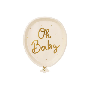 Pahvilautanen oh baby 22cm 6kpl