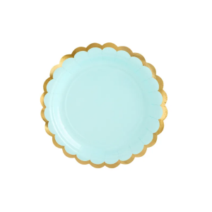 Pahvilautanen pastelli mintunvihreä 18cm 6kpl