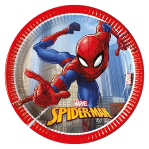 Pahvilautanen ​Spiderman 20cm 8kpl