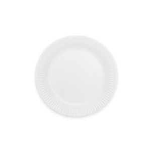 Pahvilautanen valkoinen 18cm 8kpl