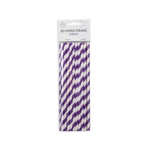 Pahvipilli raita lila 20kpl