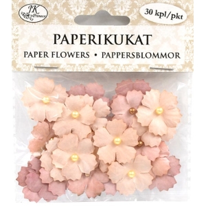 Paperikukka helmi roosa 30kpl