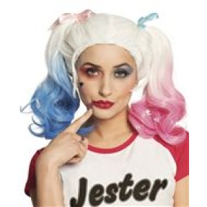 Peruukki Harley Quinn ruseteilla