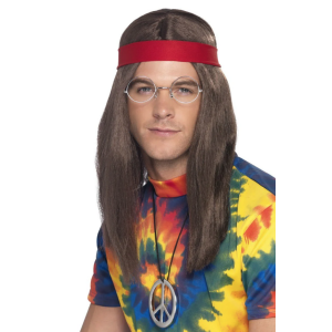 Peruukki miesten hippisetti