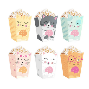 Popcornrasia kissat pastelli 6kpl
