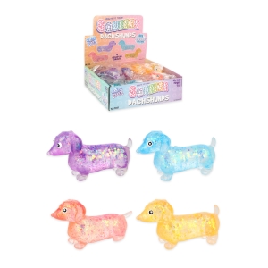 Puristeltava mäyräkoira glitter