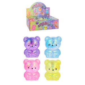 Puristeltava nalle glitter