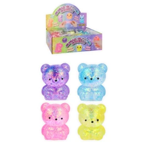 Puristeltava nalle glitter