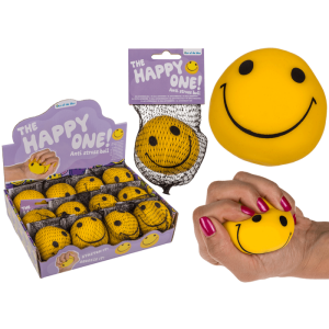 Puristeltava pallo smiley
