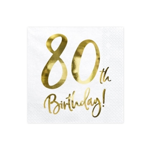 Servetti kulta 80th Birthday 20kpl