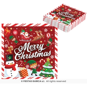 Servetti merry christmas hahmot 20kpl