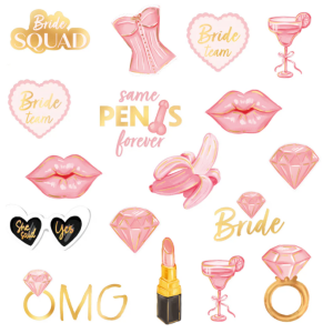Siirtokuvatatuoinnit bride to be 19kpl