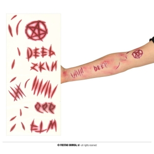 Siirtokuvatatuointi Demonin merkit