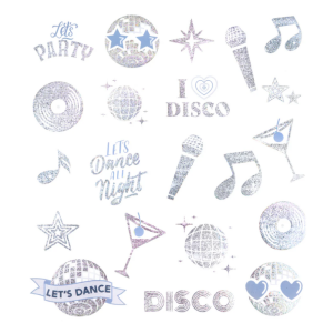 Siirtokuvatatuointi disco 12kpl