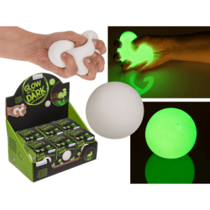 Squeeze ball pimeässä hohtava, 7 cm