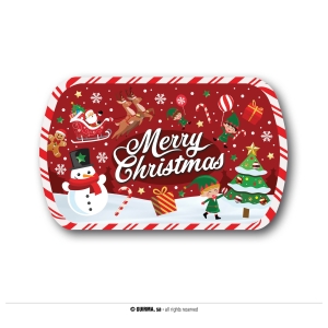 Tarjotin merry christmas hahmot