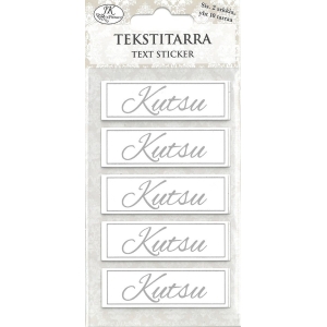 Tekstitarra kutsu hopea 2 arkkia