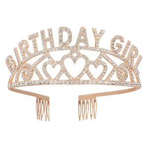 Tiara Happy Birthday kulta