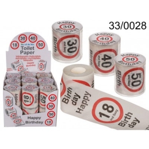 WC-paperi Happy Birthday 18-50 V.